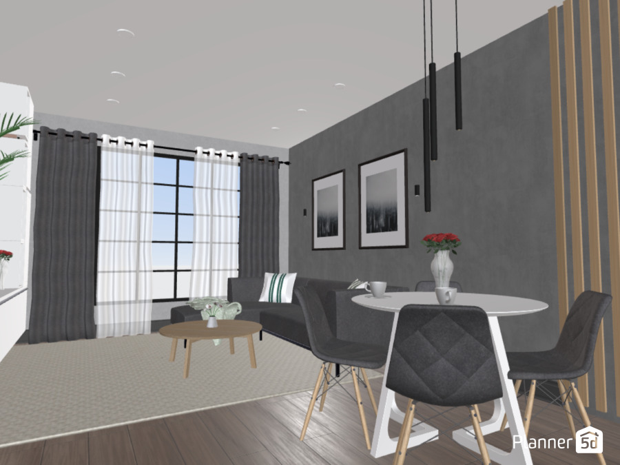 simple dark dinind room #4001256 by LILY
