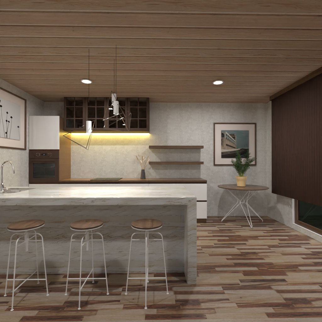 Brown and White Kitchen #11480976 by Editors Choice