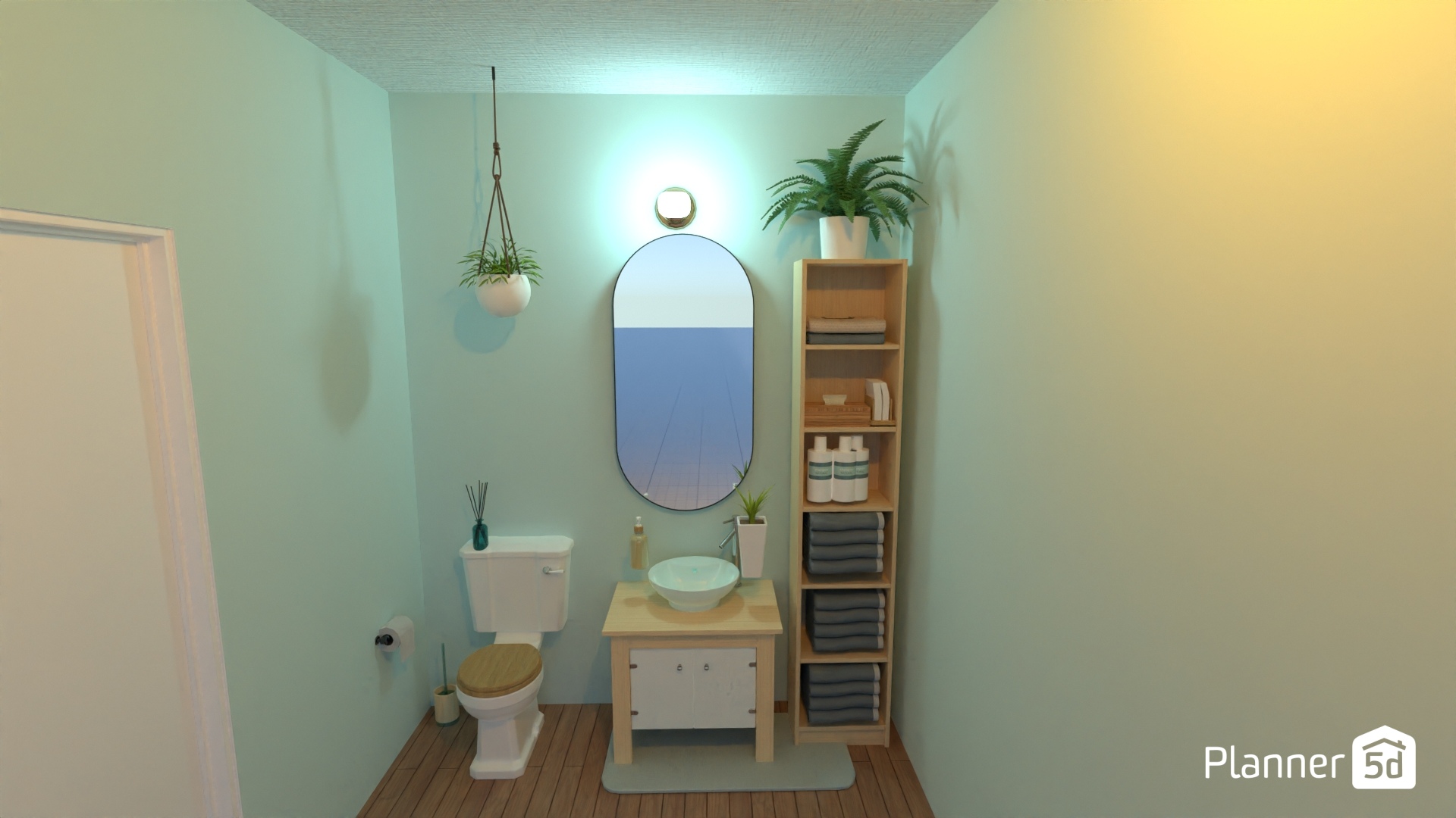 Small Blue Bathroom #35140894 by Tula