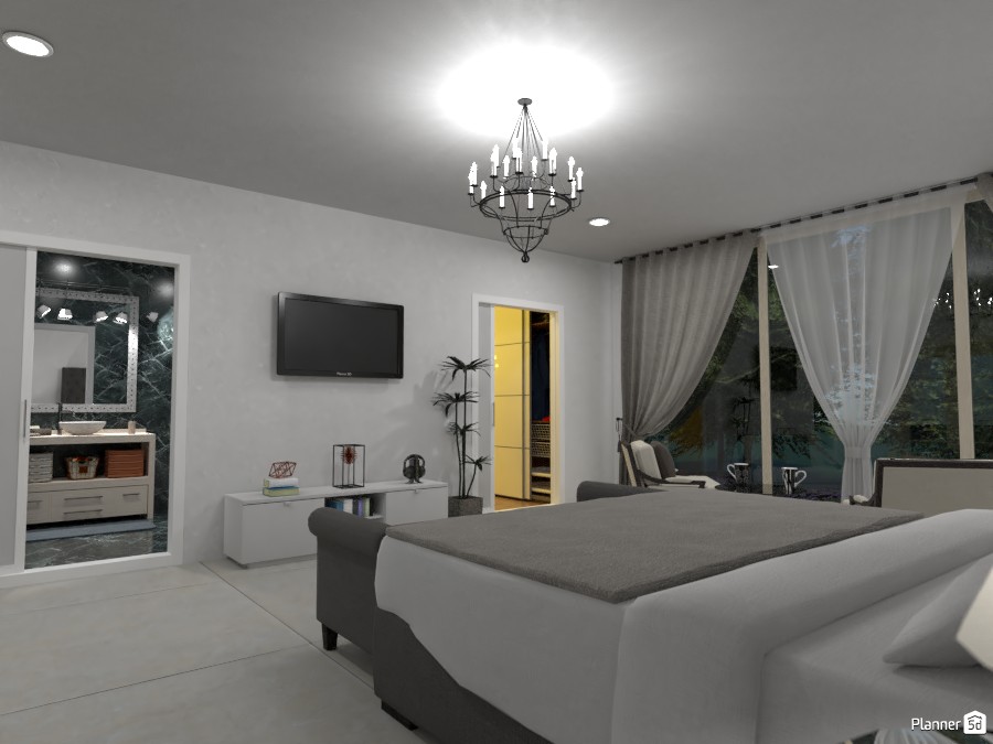 Master bedroom with wardrobe #3625736 by Megan