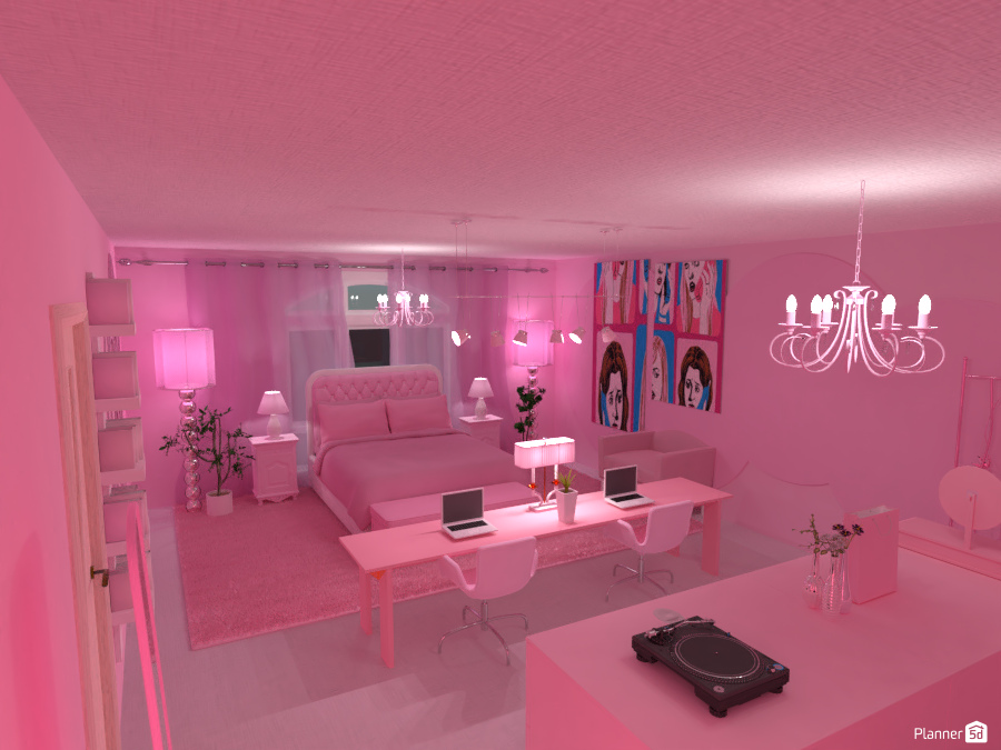 Pink Bedroom #6074260 by SELIN5DPLANNER