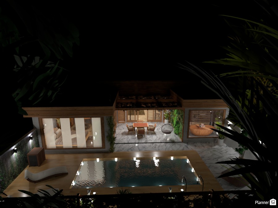 Shelter House: Night View #4206099 by Fede Lars