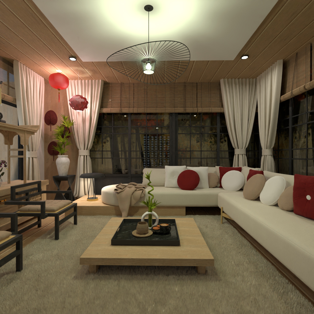 Japanese-style Living Room #15358399 by Editors Choice