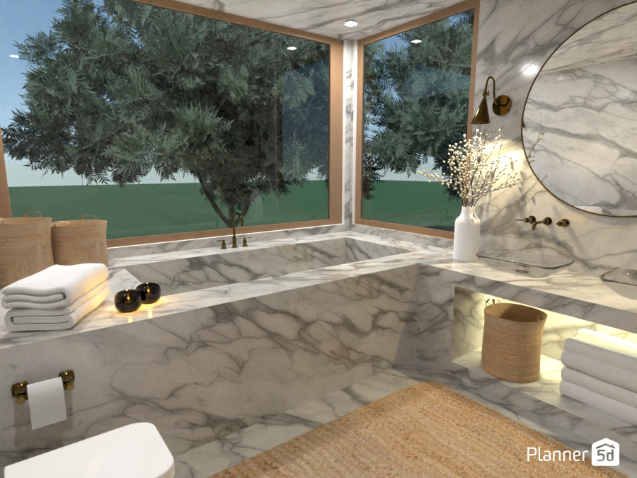 Marble Bathroom #10826220 by Ana G