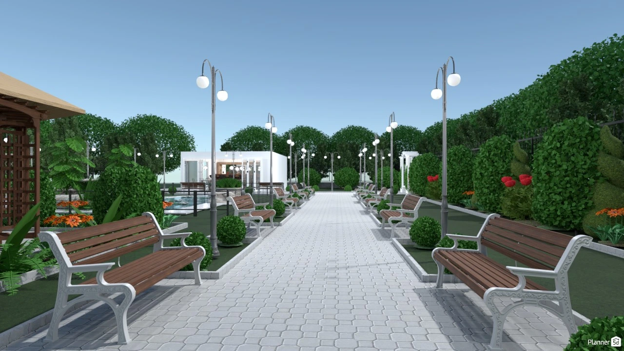 City park with recreational area #3006424 by Evelinaa