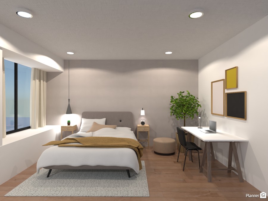 Contemporary minimal bedroom 4581717 by Marco Lam image