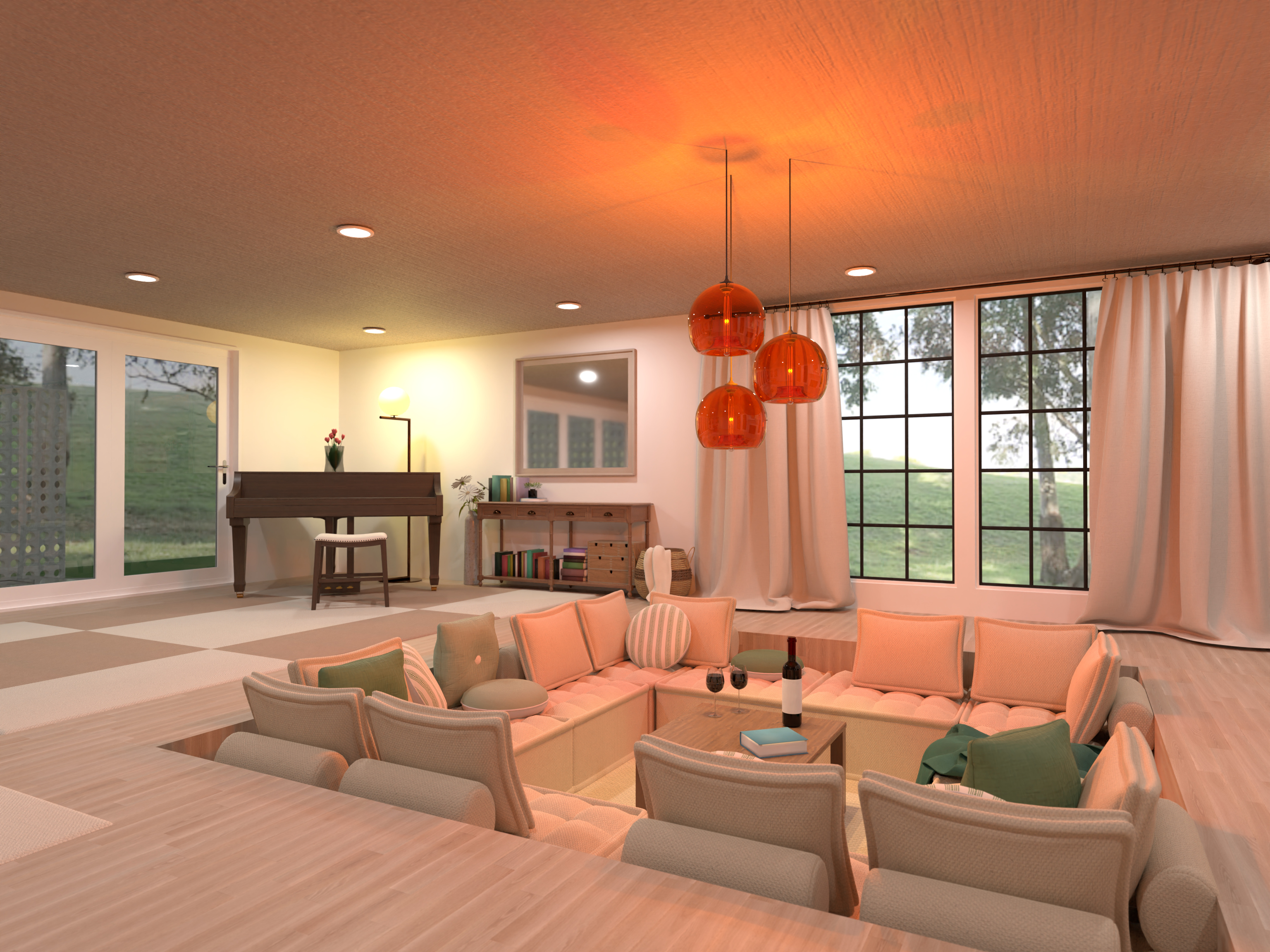 conversation pit #16171799 by Dellen