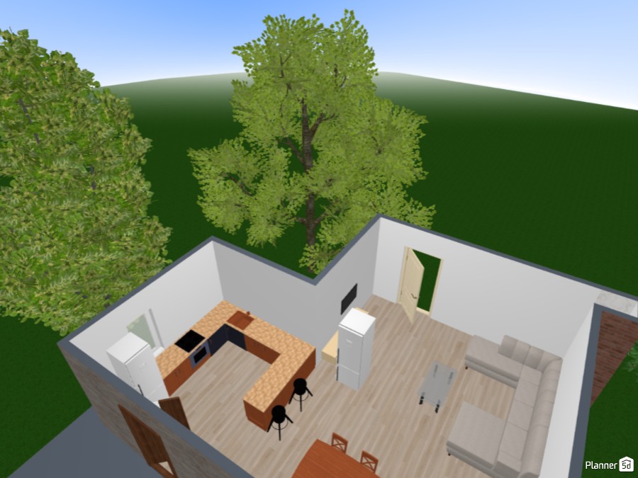 Kitchen and living #23450163 by User 159084731