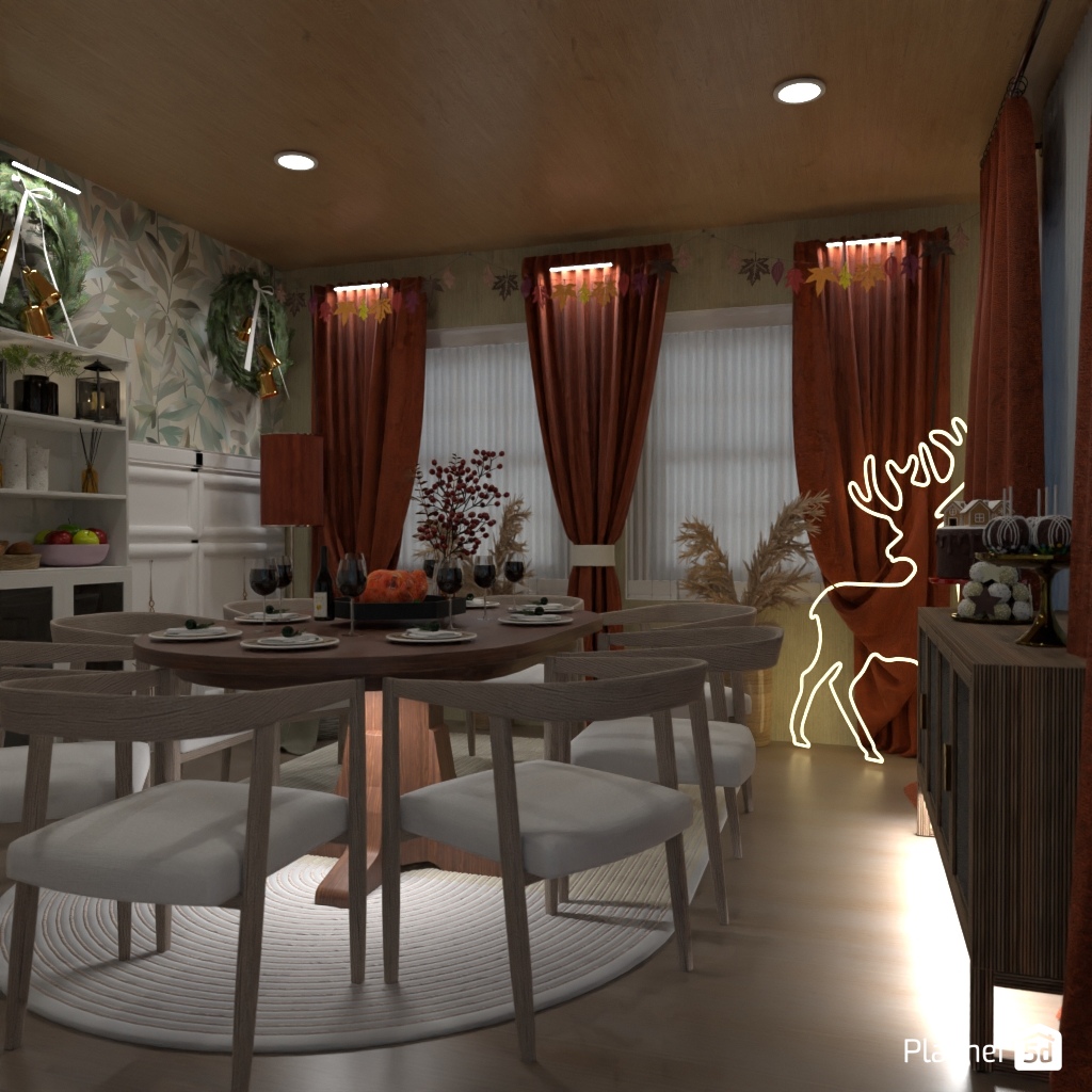 DB: Thanksgiving Day - room shell copy #23482730 by Editors Choice