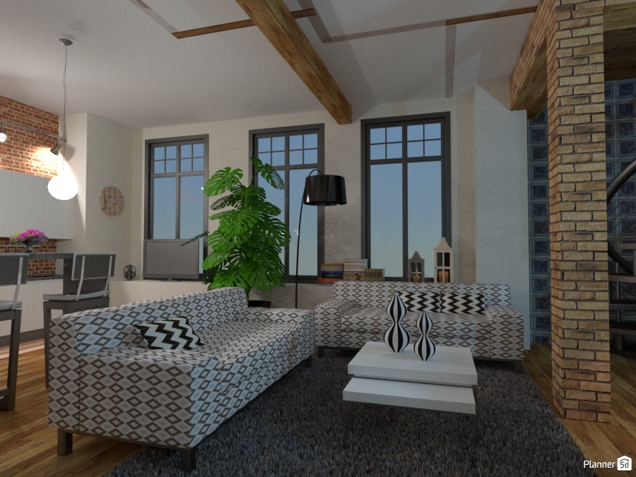 Apartment in Amsterdam:Living Room #1294666 by Micaela Maccaferri