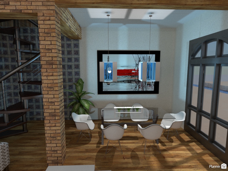 Apartment in amsterdam: Dining room #1294560 by Micaela Maccaferri