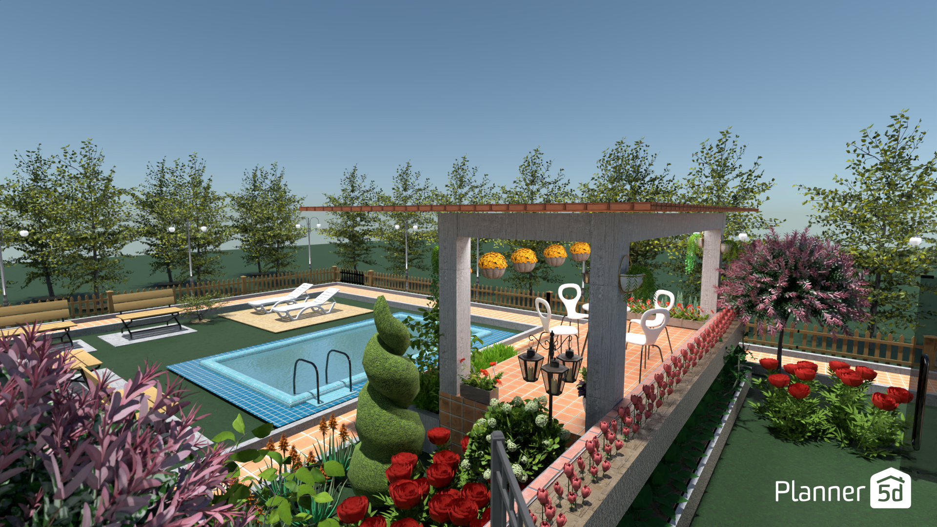 Caseta y Piscina #16450427 by Carturo