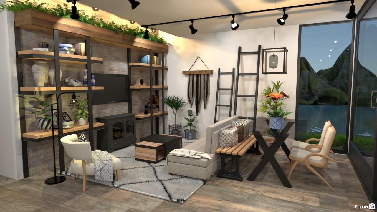 Sala de estar e jantar. #5146430 by Luana