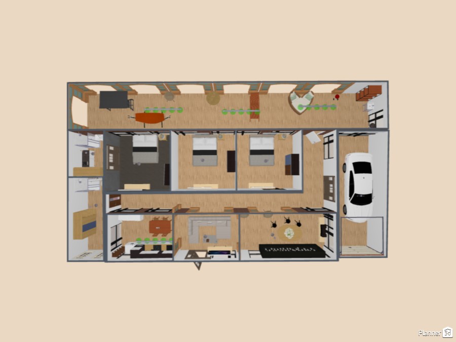 tres habitaciones 3d #24579716 by User 162418899