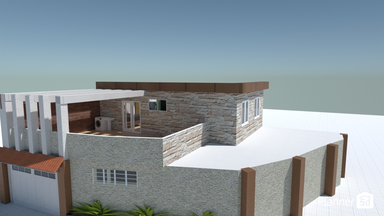 Cristiano 1493 com sacada e pergolado #23420375 by Alan Rocha