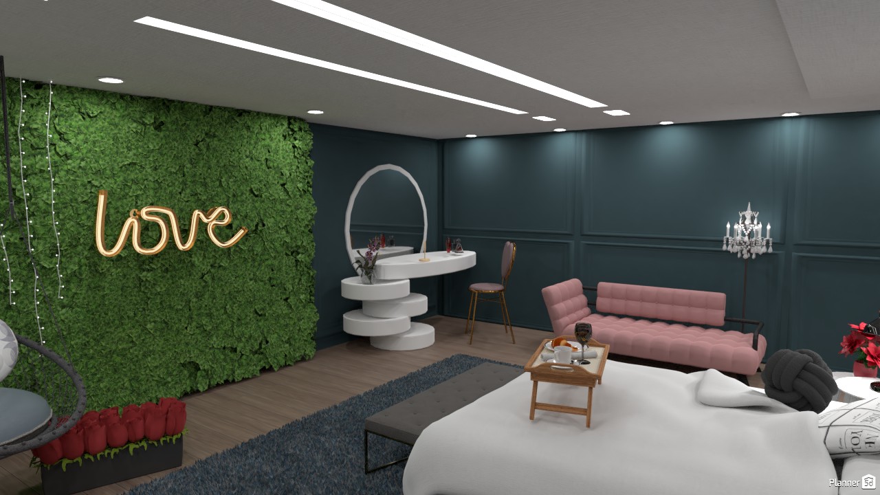 QUARTO ROMÂNTICO #4023605 by Wallmi