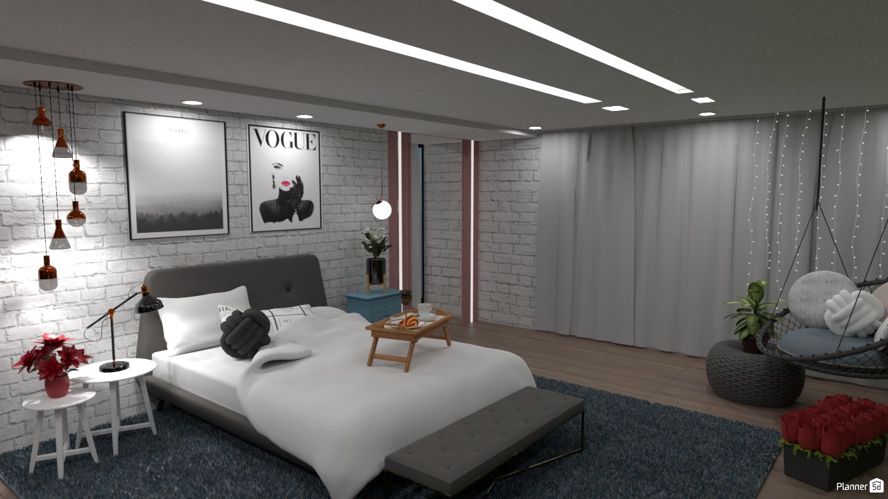 QUARTO ROMÂNTICO #4023608 by Wallmi