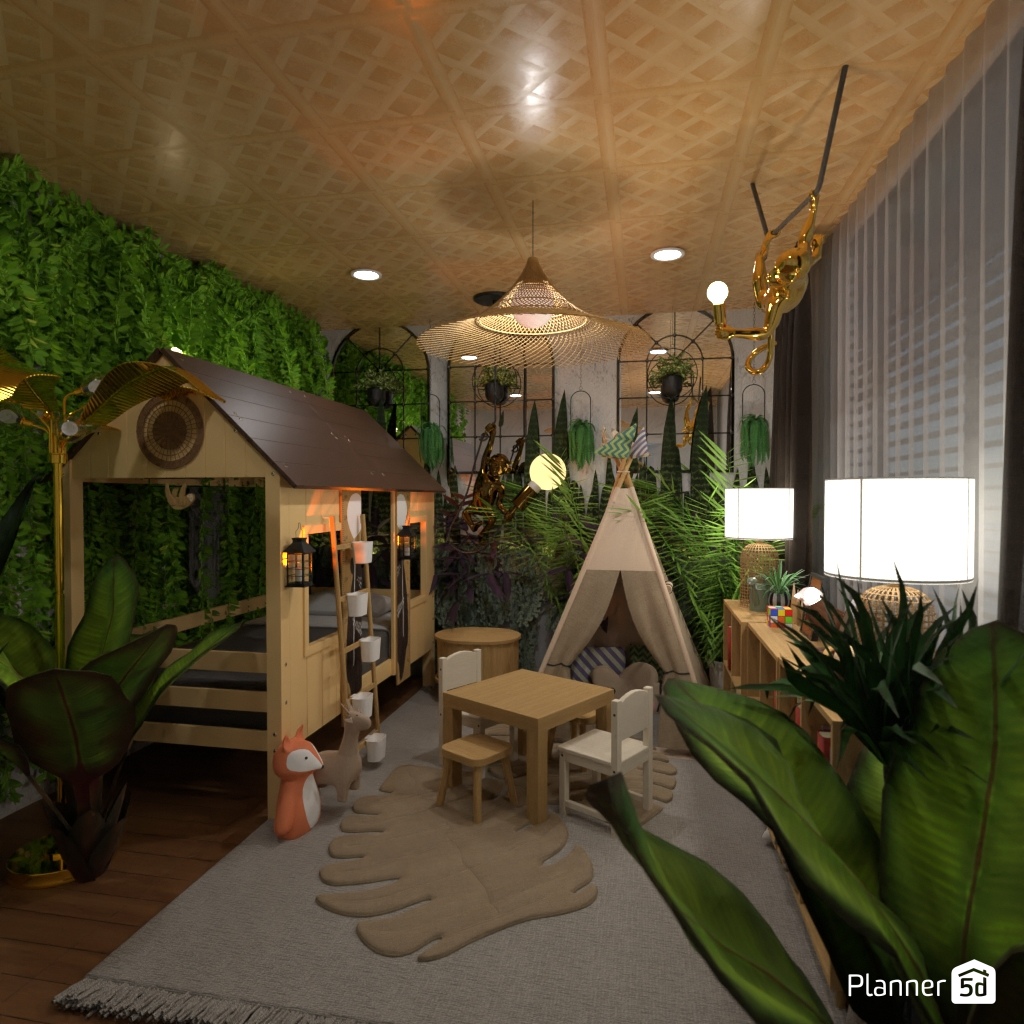 Jungle Bedroom #21784490 by Editors Choice