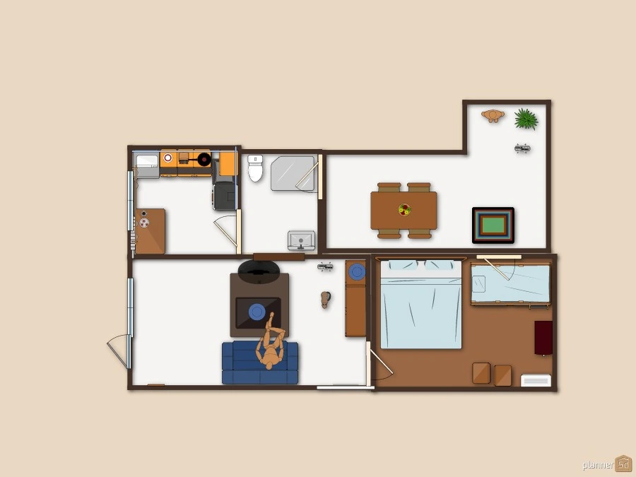 Зал и кухня (новый вариант) copy #47862 by Alvaro Trillos