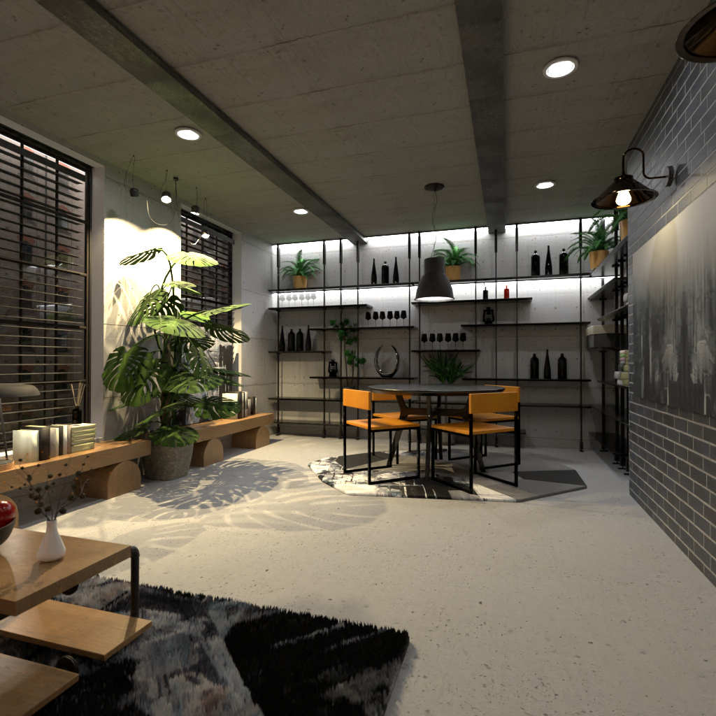 Industrial Dining Room #12628491 by Editors Choice