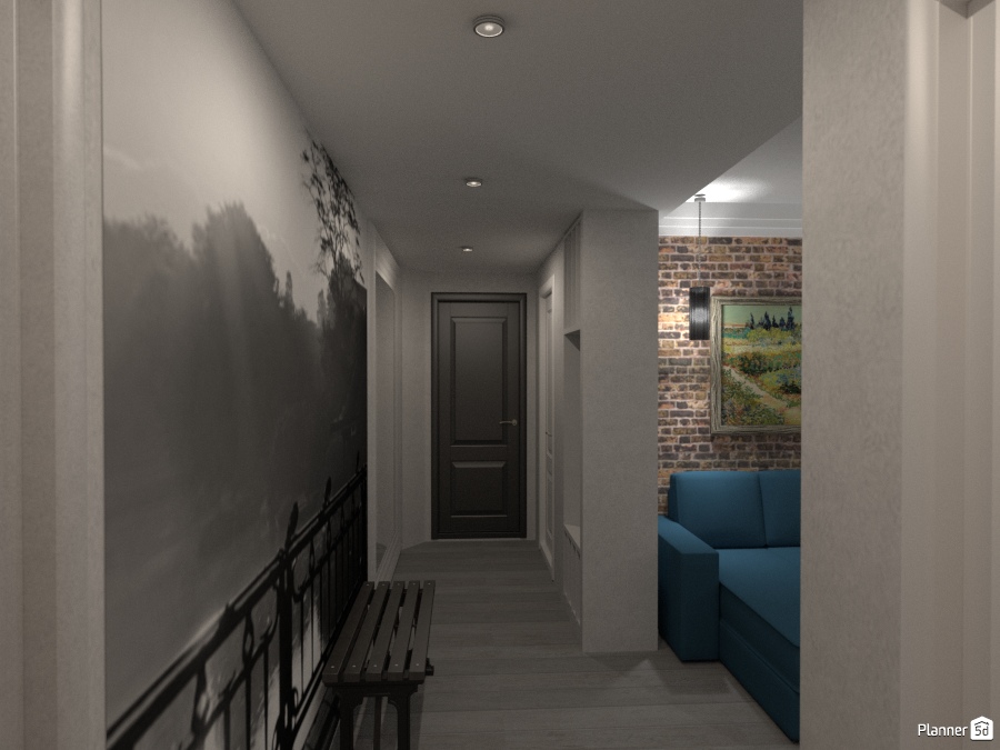 двухкомнатная хрущевка в стиле лофт #1380852 by Елена