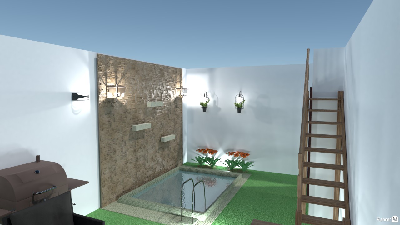 patio con piscina #3004914 by Veronica Rodriguez de Falcones