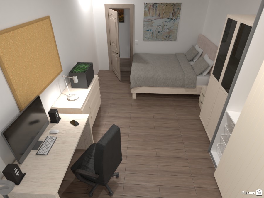 B3-1.5 Bedroom #4124409 by Maria Petunina