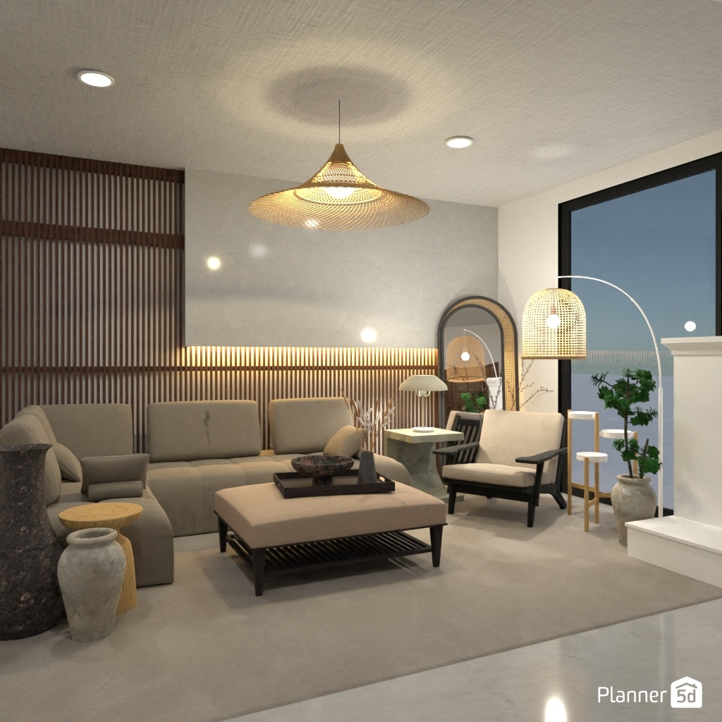 Japandi Living Room #25625960 by Editors Choice