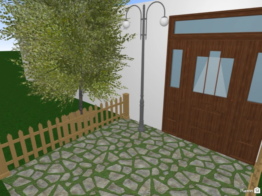 Entrada simples (Exterior) || Simple entry (Outside) #94422 by Lunablox_Builds