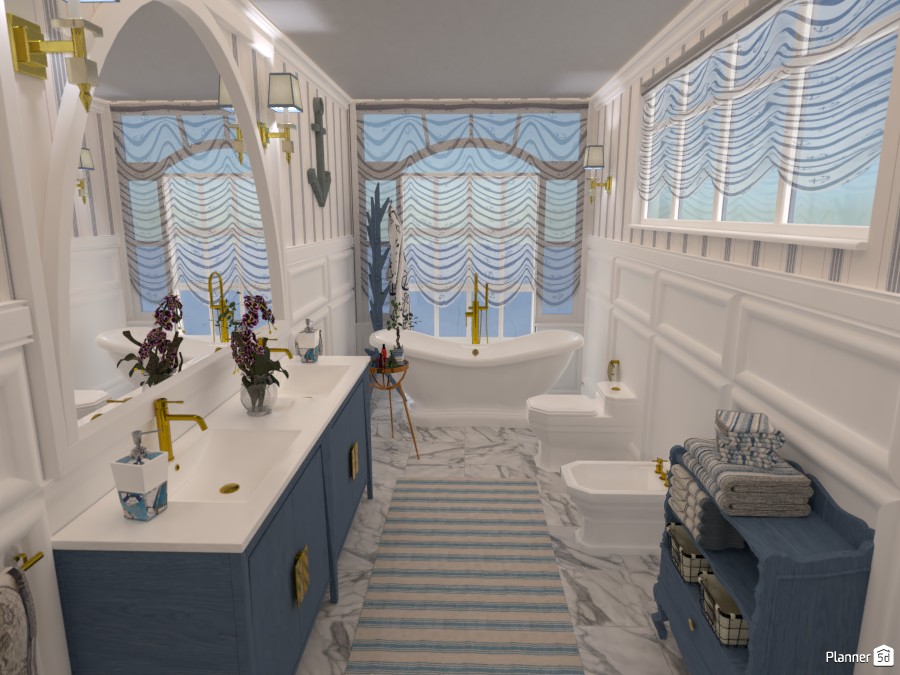 SeaHouse: Bathroom #5550621 by Micaela Maccaferri
