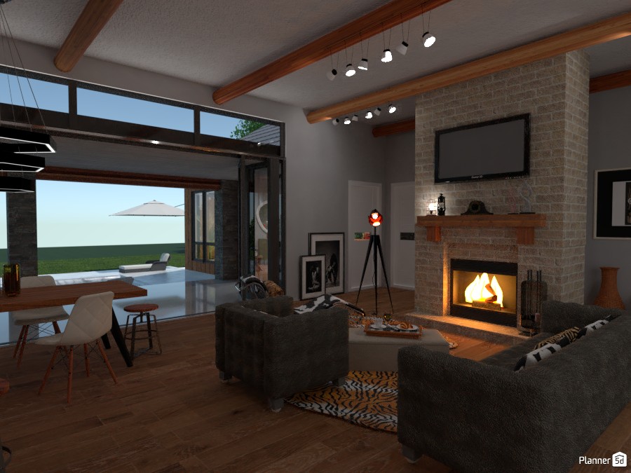 Cozy House: Fireplace area #2999330 by Moonface