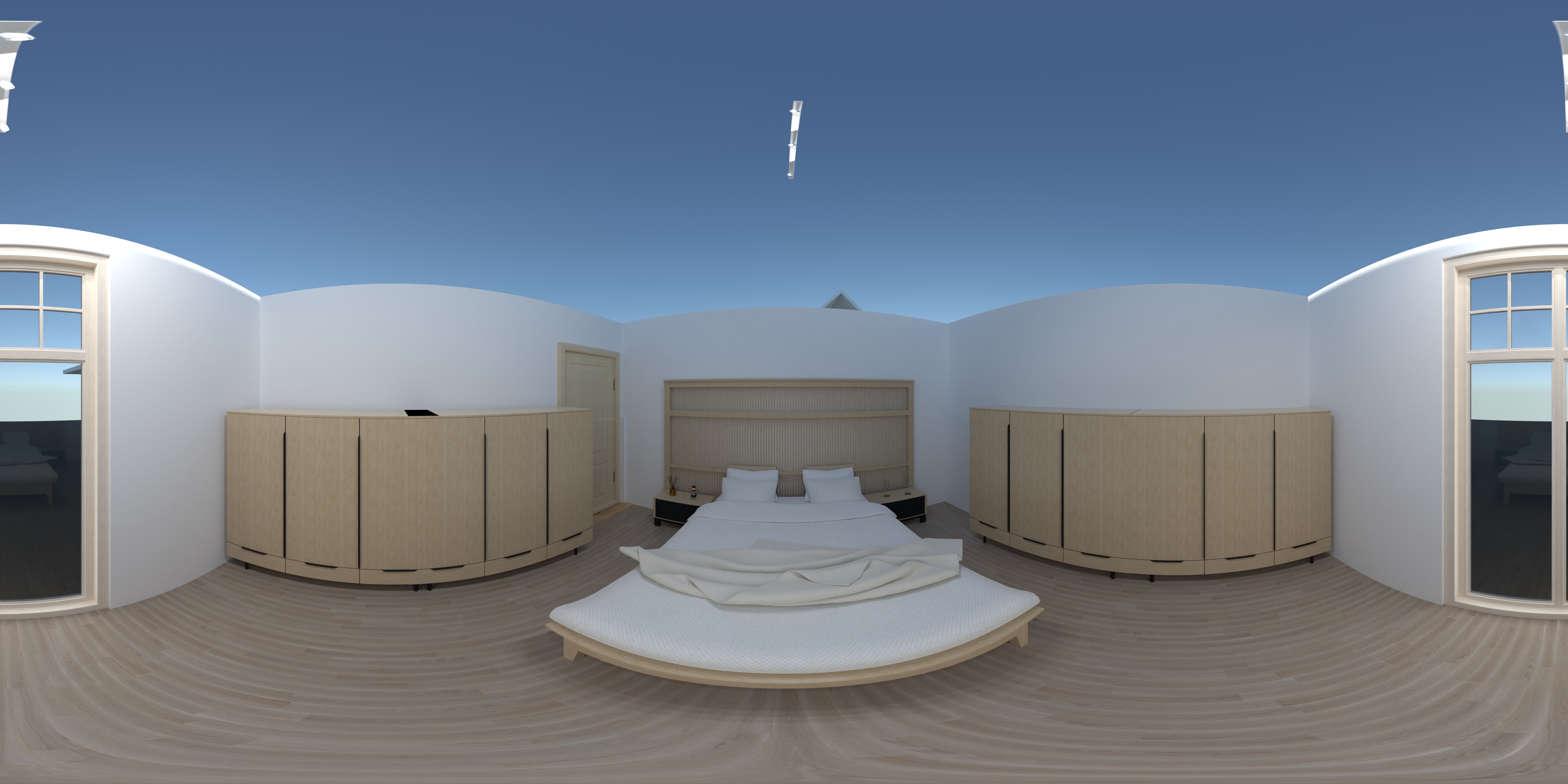 Vertical island - high cabinets - glass #23406599 by Ole