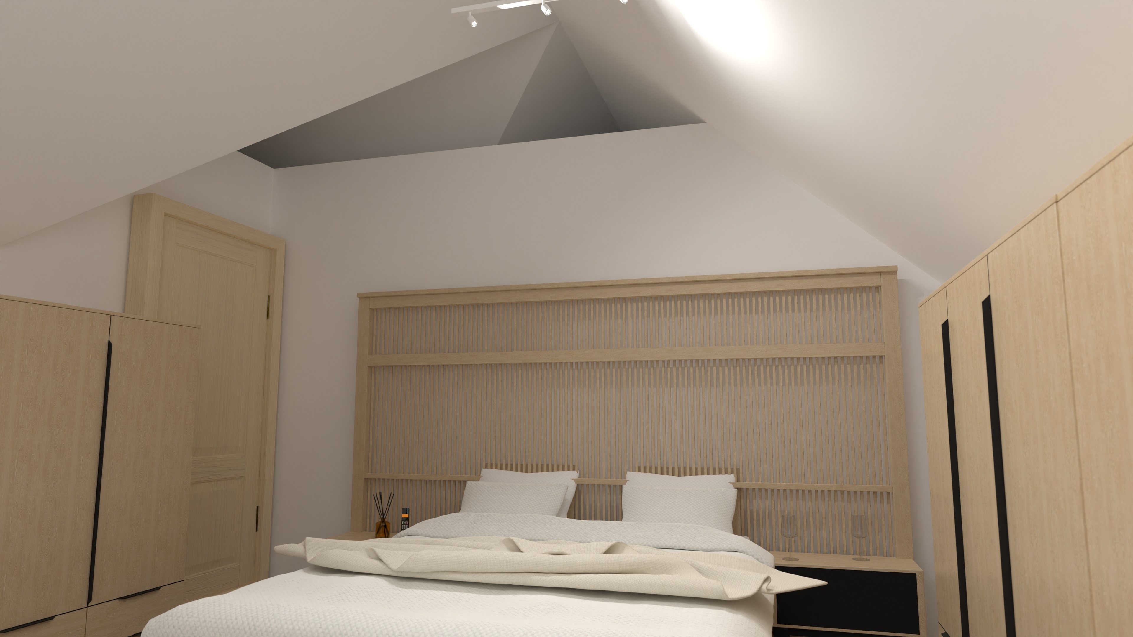 Vertical island - high cabinets - glass #23374266 by Ole