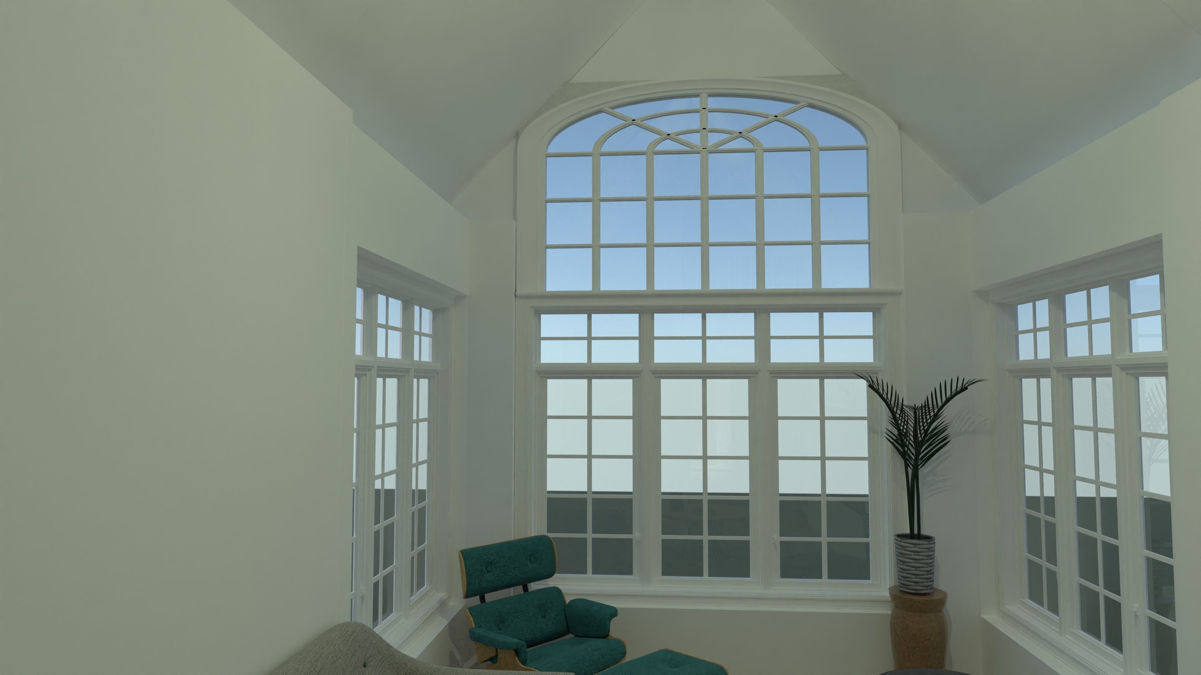 Vertical island - high cabinets - glass #23384494 by Ole