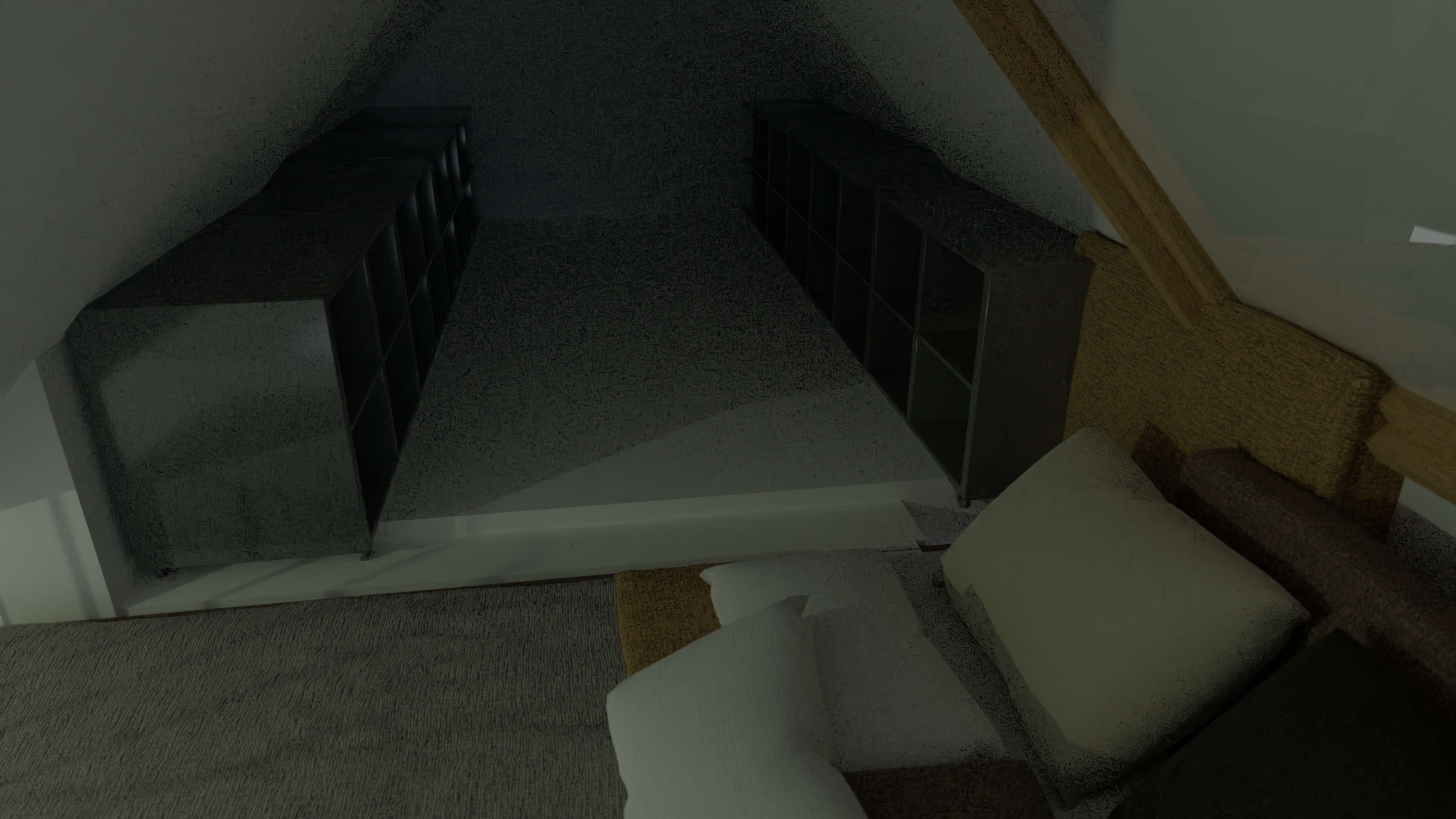 Vertical island - high cabinets - glass #23390894 by Ole