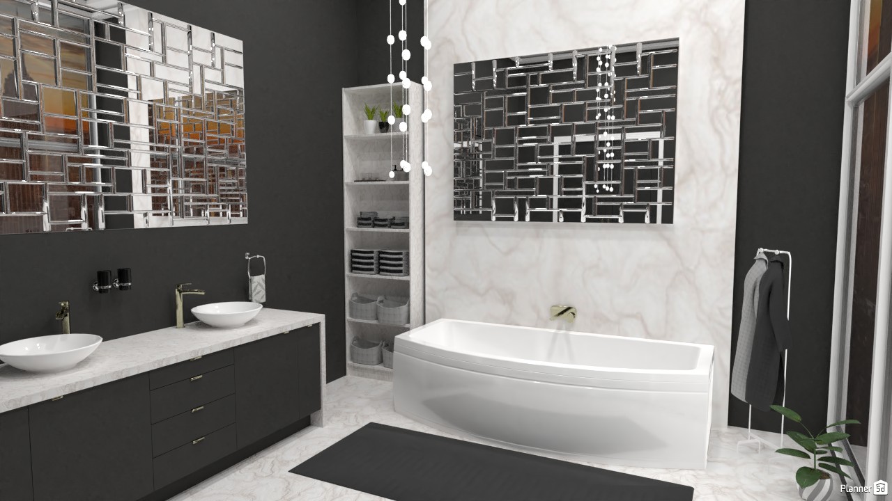 Cuarto de baño. #4051755 Por Hall Pat