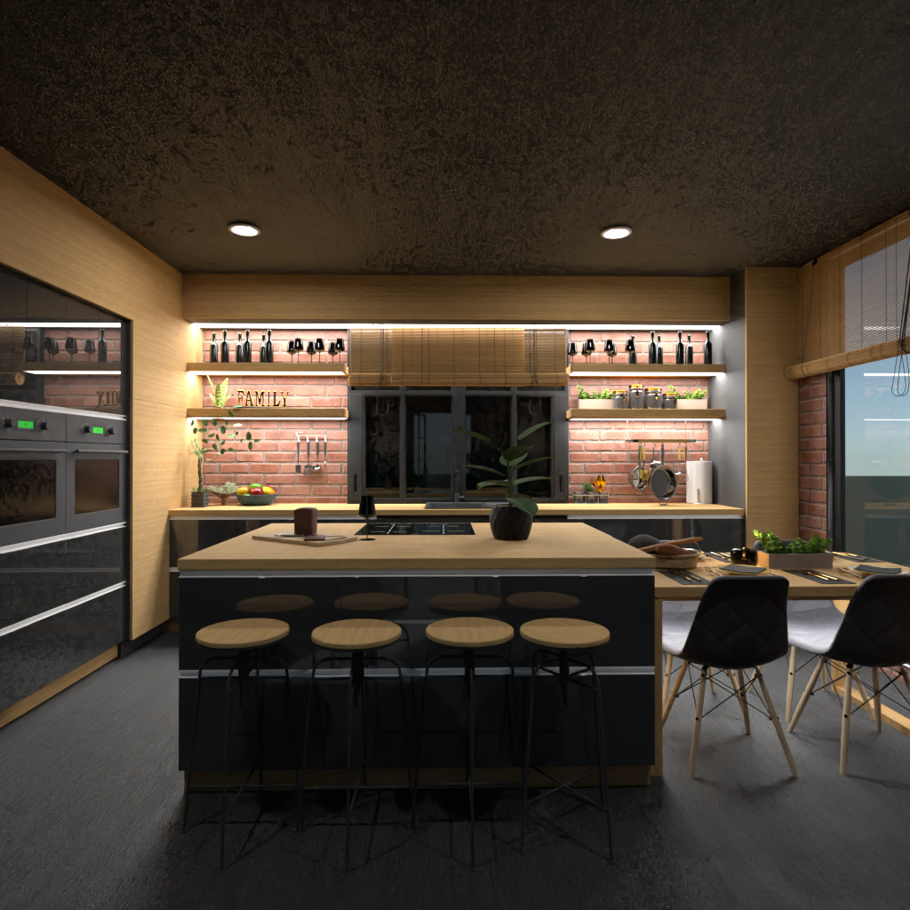 Brown and White Kitchen #11494800 by Editors Choice