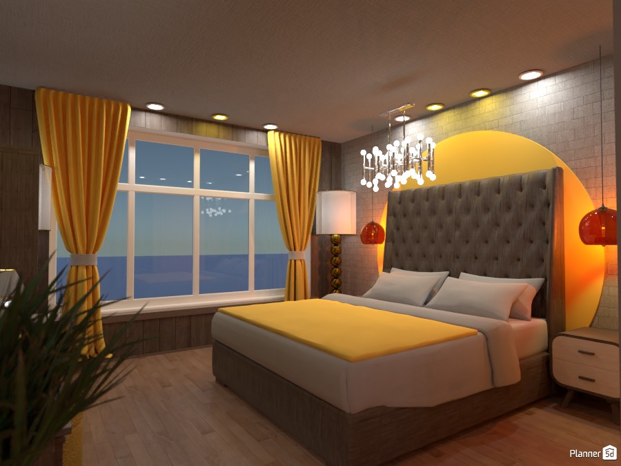 Contest design, White and Gold bedroom Render: Bedroom 1 #3629680 by Doggy