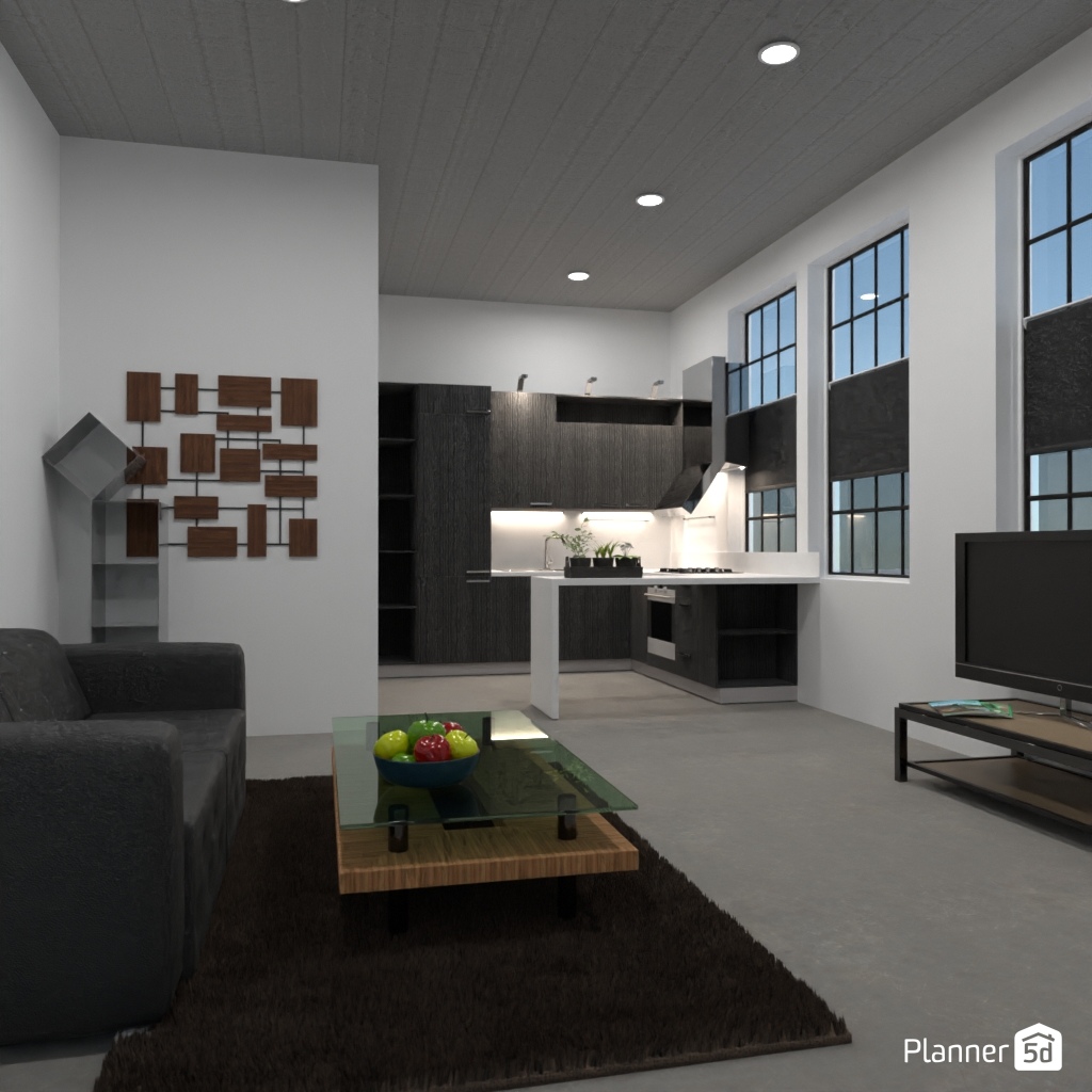 LOFT interior style - Free Online Design | 3D House Ideas - by Planner 5D