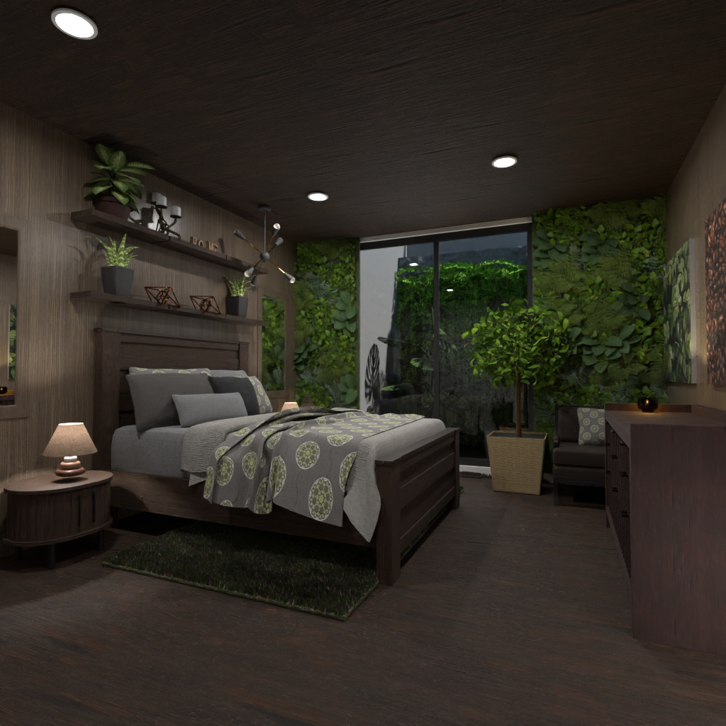 Forest bedroom #12829295 Por Editors Choice