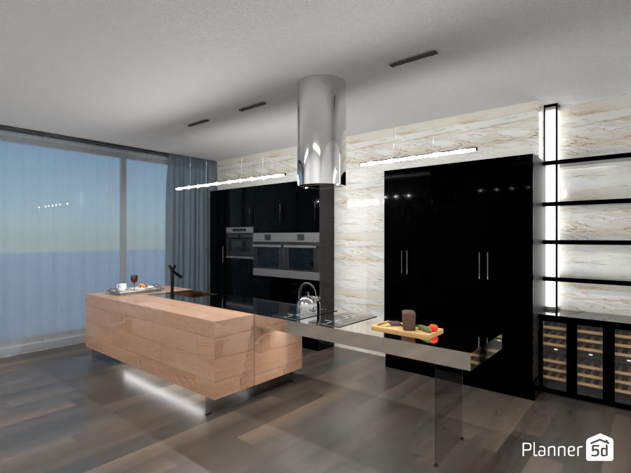 Lago suspended kitchen #8736805 by Ely Bnd