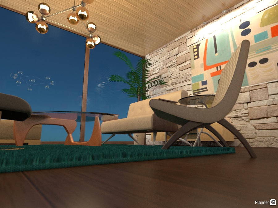 Mid-Century Meets Rustic #1454184 by Pisces Rising Design