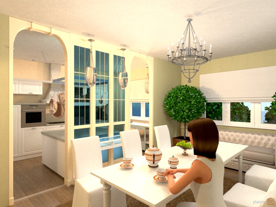 Большая квартира из 2 квартир для семьи из 3-х человек. #1159818 by Elena