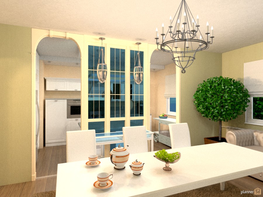 Большая квартира из 2 квартир для семьи из 3-х человек. #1163692 by Elena