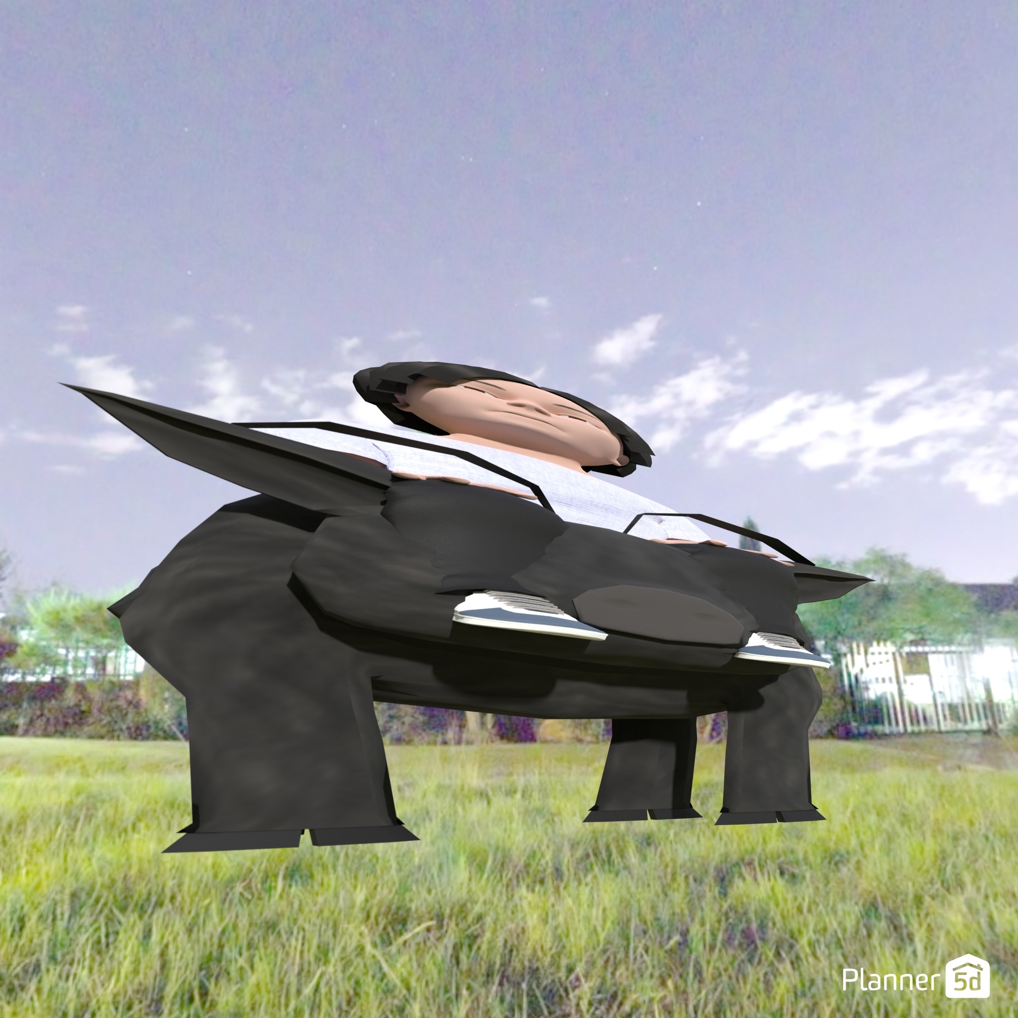 Fat Kid Riding A pig #21675942 by Jackson