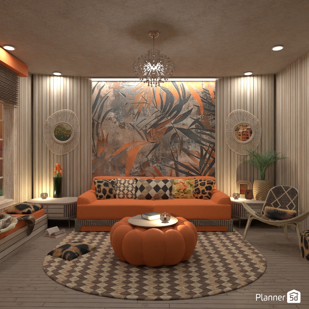 Orange sofa #24662292 by Editors Choice