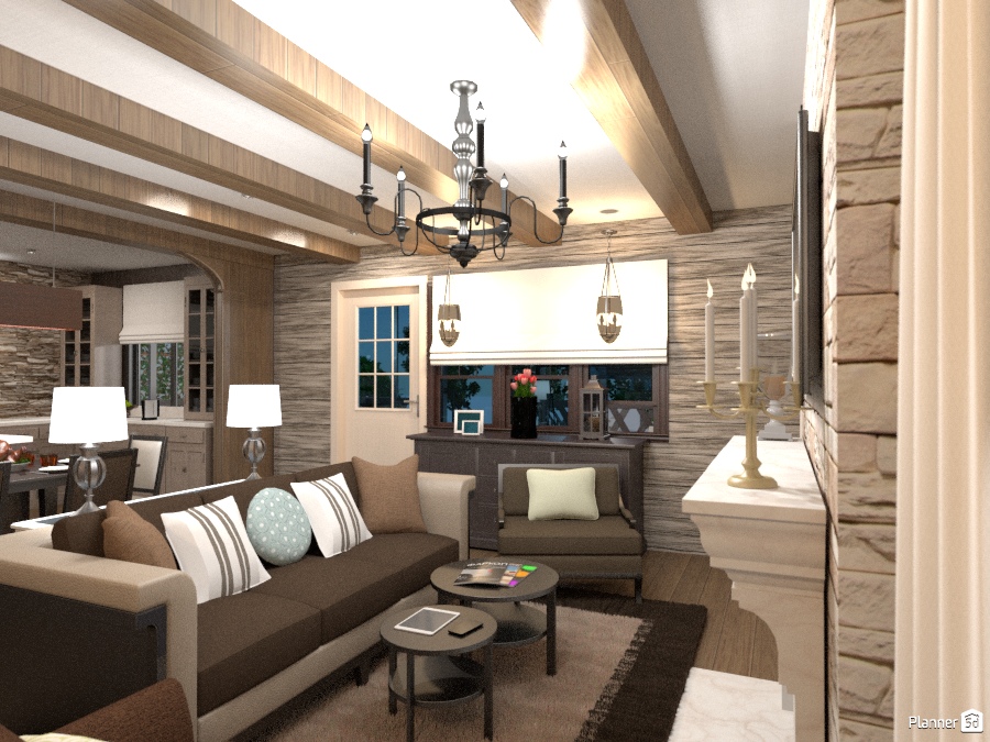 Проект первого этажа загородного дома #1320362 by Elena Strenova