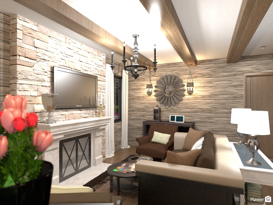 Первый этаж загородного дома #1320373 by Elena Strenova