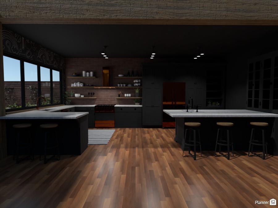 Industrial Style Kitchen #3991281 by MaiseyDaisy