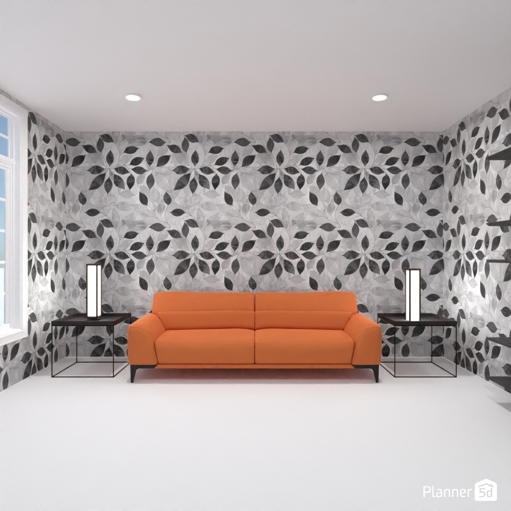 Orange sofa #24772308 by Editors Choice